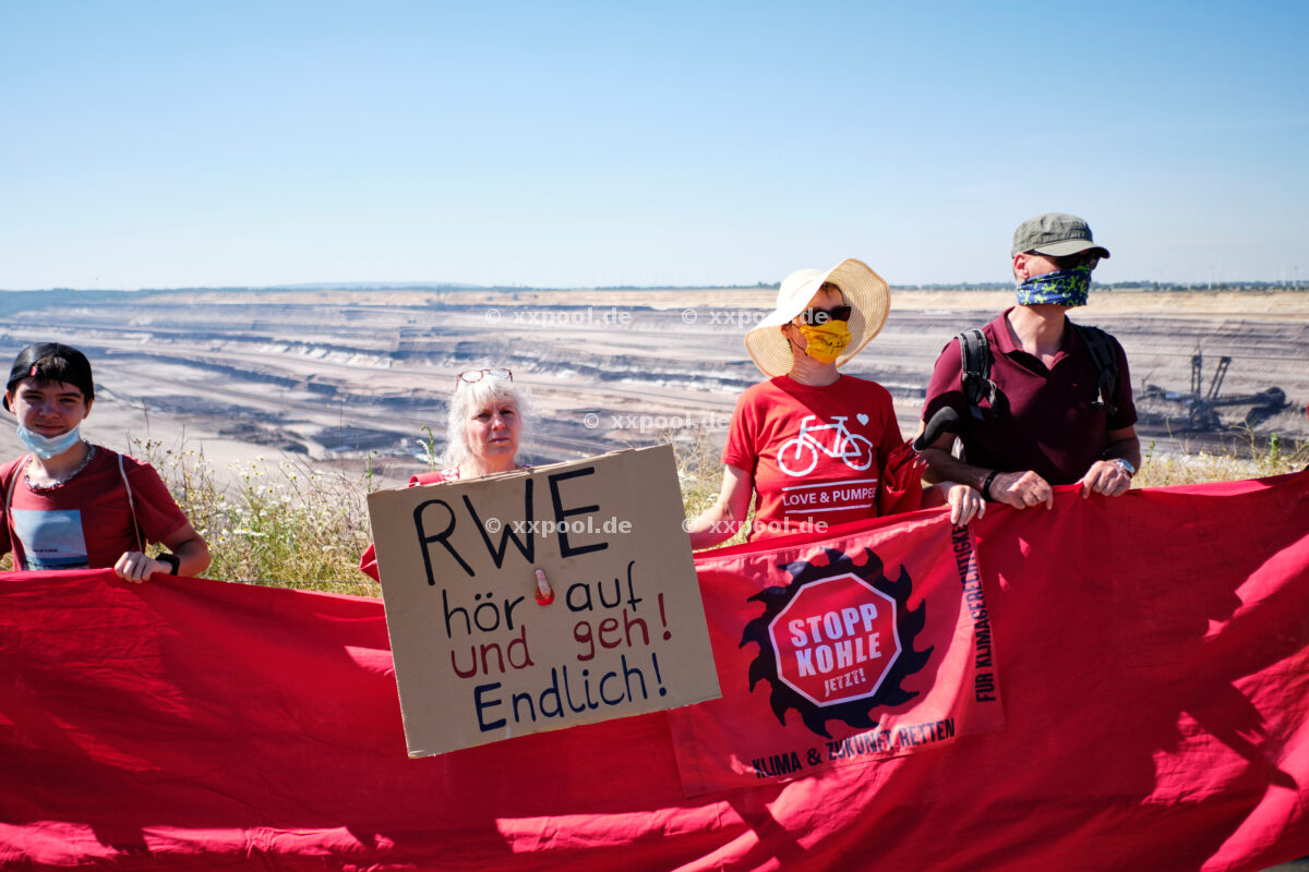 Proteste gegen Braunkohle - Besezung in Garzweiler