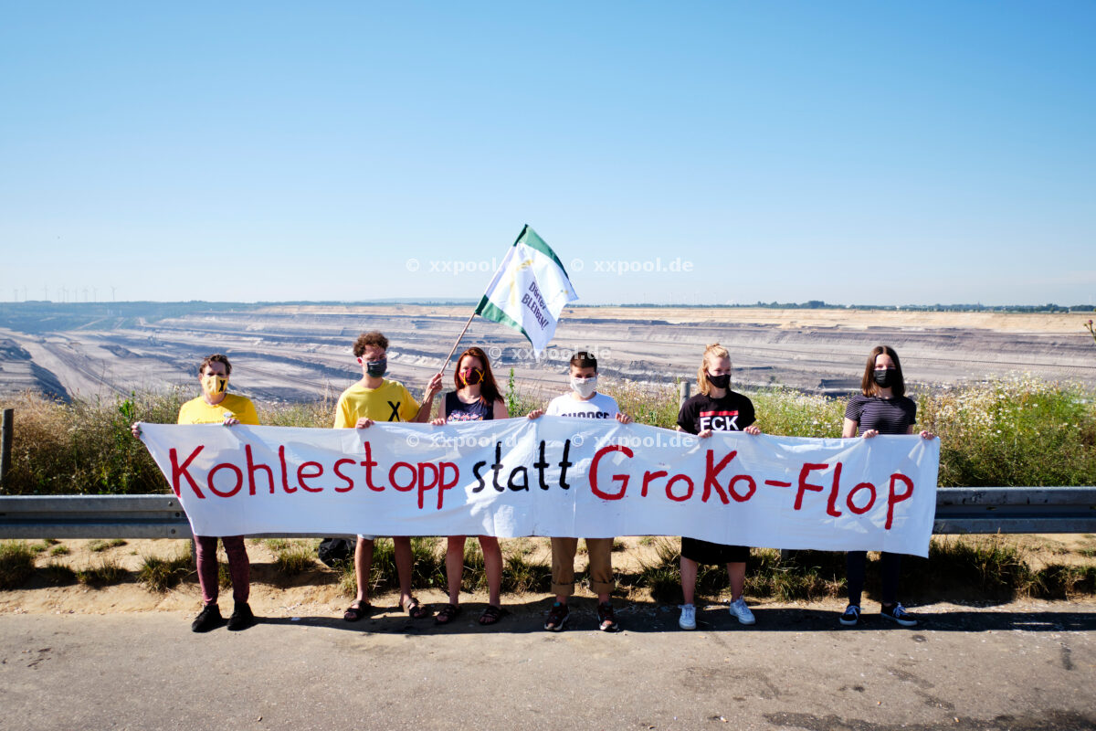 Proteste gegen Braunkohle - Besezung in Garzweiler