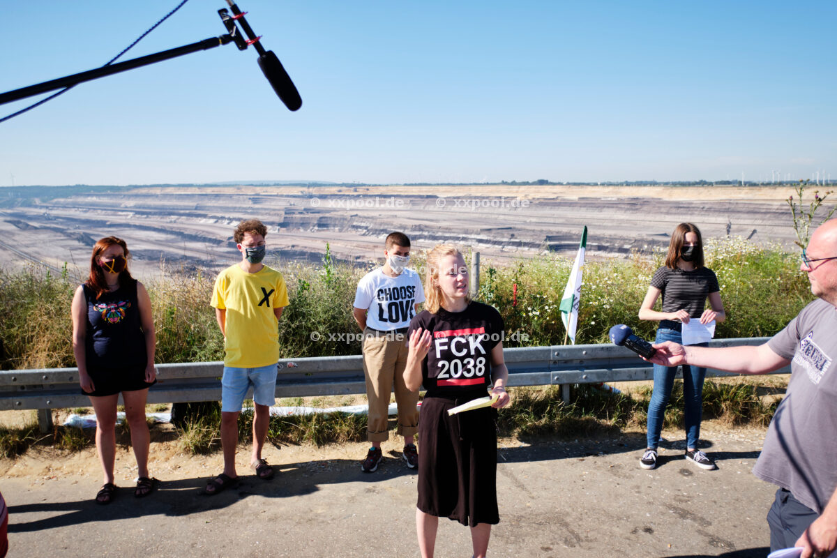 Proteste gegen Braunkohle - Besezung in Garzweiler