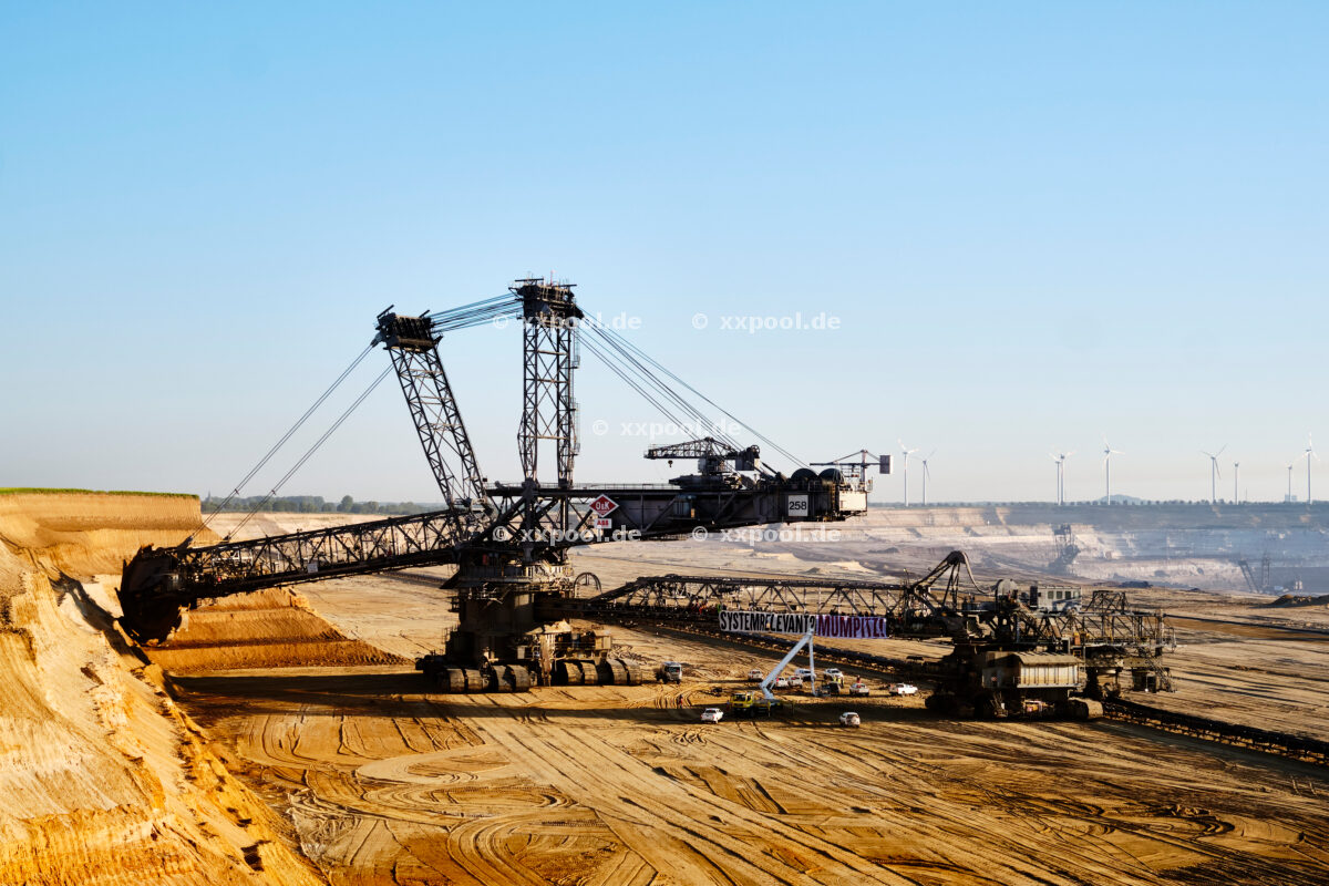 Proteste gegen Braunkohle - Besezung in Garzweiler